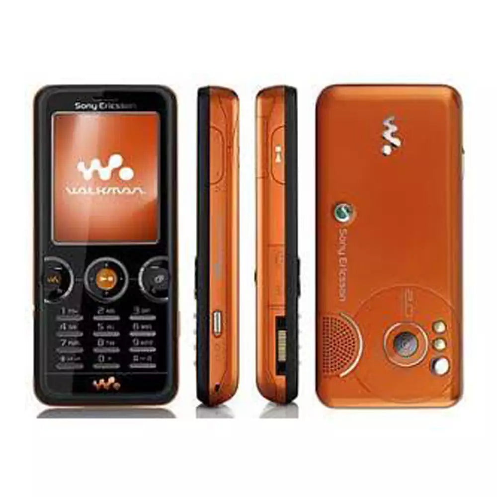 (Pre-Owned, Very Good) Sony Ericsson W610i Walkman Phone With 2MP AutoFocus Camera (Black & Orange) + Orginal Retail Box and Accessories (120 Days Warranty)