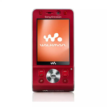 (Pre-Owned, Fair). Sony Ericsson W910i Slider Music Phone (Red) (60 Days Warranty) (Has Scratches & Scuffs) + Sony Ericsson In-Ear Earphones