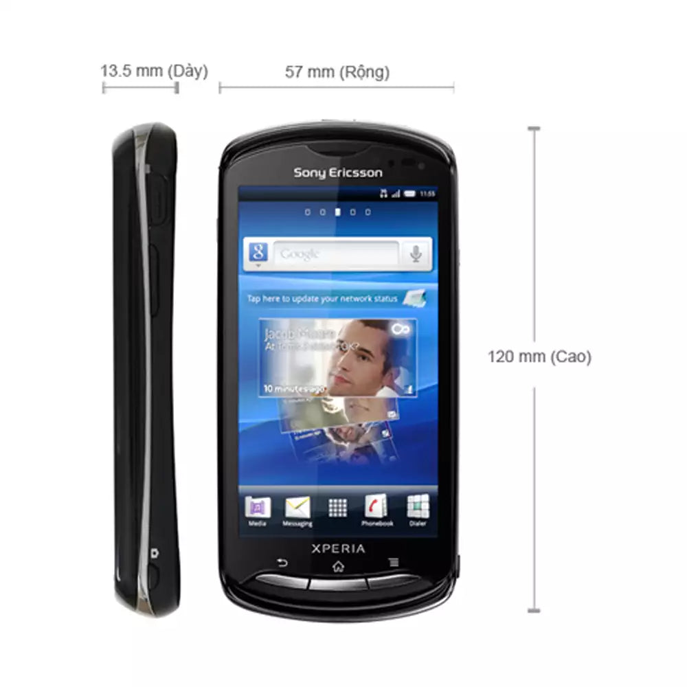 (Pre-Owned, Good) Sony Ericsson Xperia Pro MK16i With 8MP Auto Focus Camera, Slide-Out QWERTY Keyboard (Black) (45 Days Warranty)
