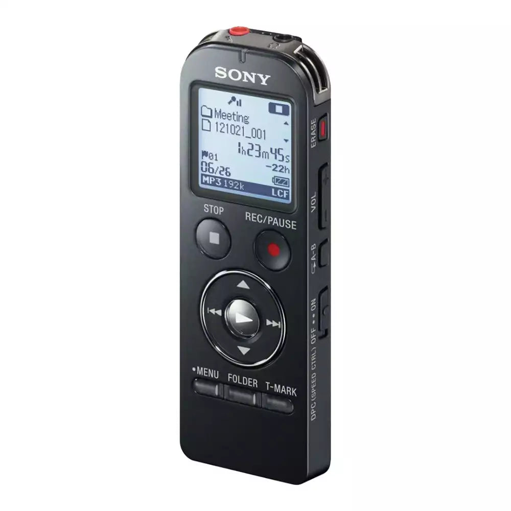 (Pre-Owned, Very Good) Sony ICD-UX533F Digital Voice Recorder, MP3 Player, FM Radio (4GB) (Black) (60 Days Warranty)