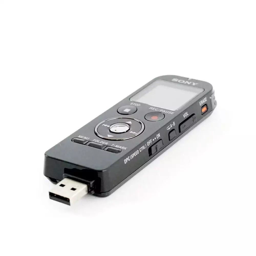 (Pre-Owned, Very Good) Sony ICD-UX533F Digital Voice Recorder, MP3 Player, FM Radio (4GB) (Black) (60 Days Warranty)