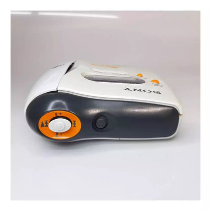 (Pre-Owned, Good) Sony Walkman MiniDisc Player/Recorder MZ-S1 (Optical Output) + Sony Earphones + Music MiniDisc (White and Orange) (Warranty 60 Days)