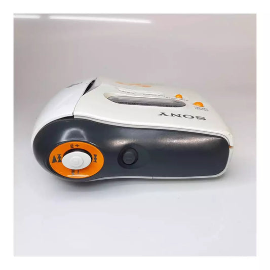 (Pre-Owned, Good) Sony Walkman MiniDisc Player/Recorder MZ-S1 (Optical Output) + Sony Earphones + Music MiniDisc (White and Orange) (Warranty 60 Days)