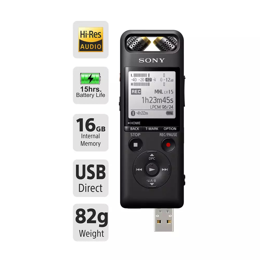 (Open Box) Sony PCM-A10 Portable Linear PCM Recorder (High- Res Sound Recorder) (Black) (10 Months Warranty)