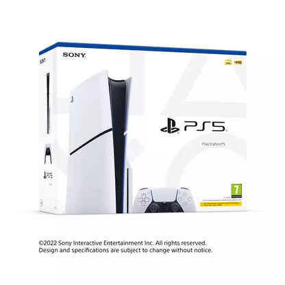 (Pre-Owned, Very Good) Sony PlayStation5 Gaming Console (PS5) (Slim) (1TB) (White) (With 2 Controllers) + Sony WF-XB700 TWS Earphones (90 Days Warranty)