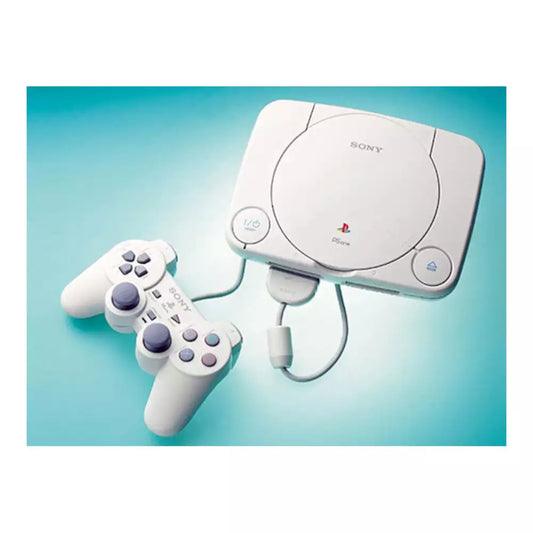 (Open Box Condition) Sony PS One (PS1) Gaming Console With Original Retail Box (Gray) (90 Days Warranty) + Bugriders Game Disc