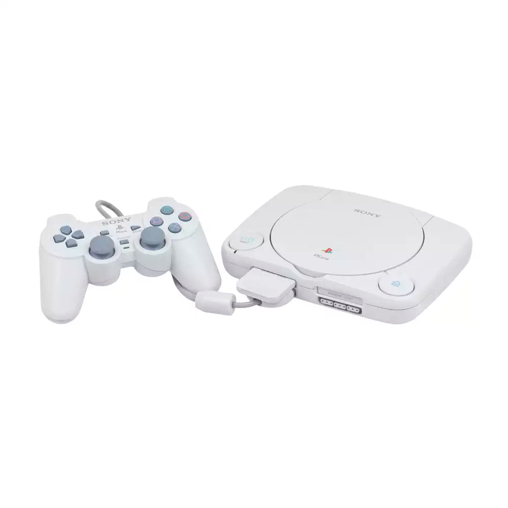 (Open Box Condition) Sony PS One (PS1) Gaming Console With Original Retail Box (Gray) (90 Days Warranty) + Bugriders Game Disc