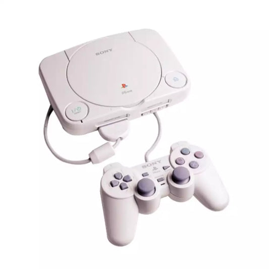(Open Box Condition) Sony PS One (PS1) Gaming Console With Original Retail Box (Gray) (90 Days Warranty) + Bugriders Game Disc