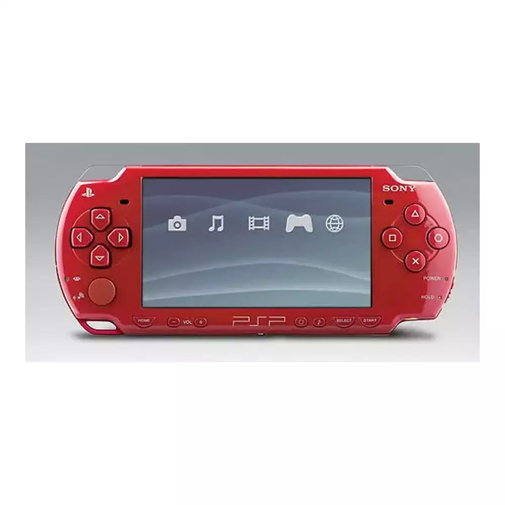 (Pre-Owned, Very Good) Sony PlayStation Portable (PSP) 2000 Series God Of War Edition (Red, 128GB Card) (With 70+ Games) (120 Days Warranty)