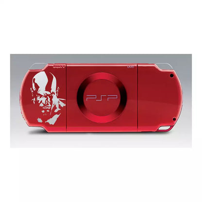 (Pre-Owned, Very Good) Sony PlayStation Portable (PSP) 2000 Series God Of War Edition (Red, 128GB Card) (With 70+ Games) (120 Days Warranty)