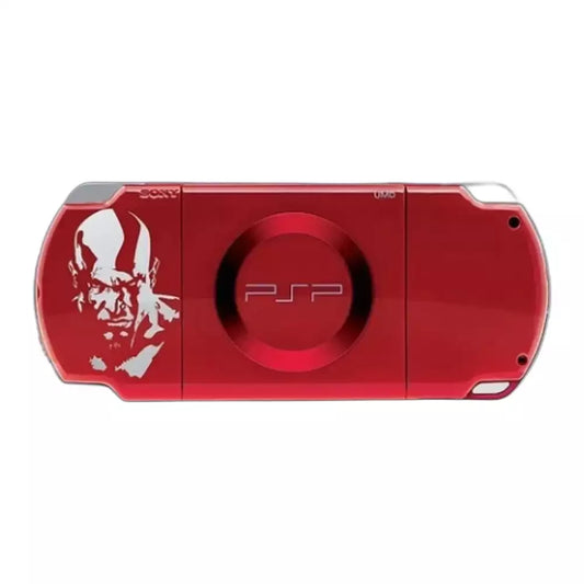 (Pre-Owned, Very Good) Sony PlayStation Portable (PSP) 2000 Series God Of War Edition (Red, 128GB Card) (With 70+ Games) (120 Days Warranty)