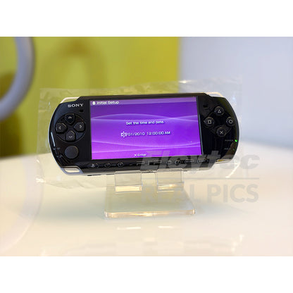 (Open Box Condition) Sony PlayStation Portable (PSP 3000) 3004 + 128GB Memory Card With 70+ Premium Games + 2 Battery Packs + Bose Earphones (Gold, Vivid Blue, White) (6 Months Warranty) (Special Edition)