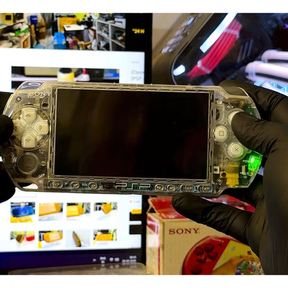 (Open Box Condition) Sony PlayStation Portable (PSP 3000) 3004 + 128GB Memory Card With 70+ Premium Games + 2 Battery Packs + Samsung Earphones (6 Months Warranty) (Special Edition)