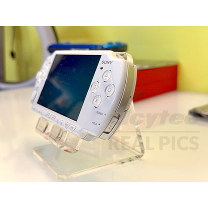 (Open Box Condition) Sony PlayStation Portable (PSP 3000) 3004 + 128GB Memory Card With 70+ Premium Games + 2 Battery Packs + Bose Earphones (Gold, Vivid Blue, White) (6 Months Warranty) (Special Edition)