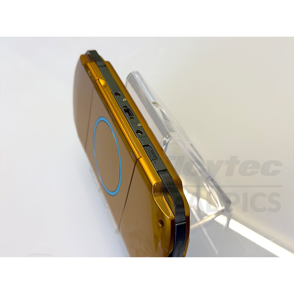 (Open Box Condition) Sony PlayStation Portable (PSP 3000) 3004 + 128GB Memory Card With 70+ Premium Games + 2 Battery Packs + Bose Earphones (Gold, Vivid Blue, White) (6 Months Warranty) (Special Edition)