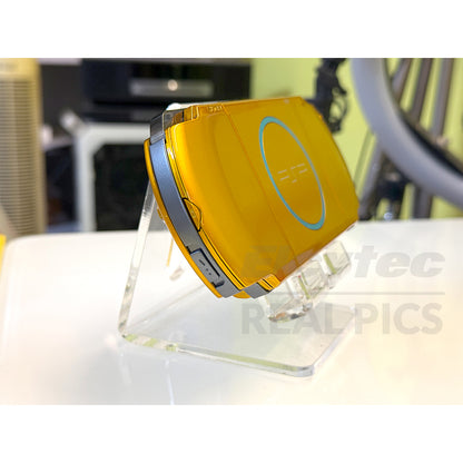 (Open Box Condition) Sony PlayStation Portable (PSP 3000) 3004 + 128GB Memory Card With 70+ Premium Games + 2 Battery Packs + Bose Earphones (Gold, Vivid Blue, White) (6 Months Warranty) (Special Edition)