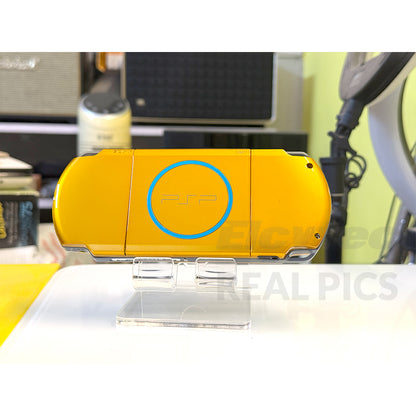 (Open Box Condition) Sony PlayStation Portable (PSP 3000) 3004 + 128GB Memory Card With 70+ Premium Games + 2 Battery Packs + Bose Earphones (Gold, Vivid Blue, White) (6 Months Warranty) (Special Edition)