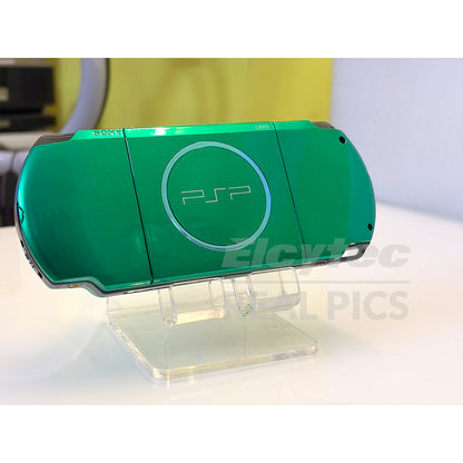 (Open Box Condition) Sony PlayStation Portable (PSP 3000) 3004 + 128GB Memory Card With 70+ Premium Games + 2 Battery Packs + Bose Earphones (Gold, Vivid Blue, White) (6 Months Warranty) (Special Edition)