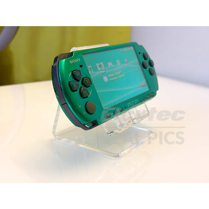 (Open Box Condition) Sony PlayStation Portable (PSP 3000) 3004 + 128GB Memory Card With 70+ Premium Games + 2 Battery Packs + Bose Earphones (Gold, Vivid Blue, White) (6 Months Warranty) (Special Edition)