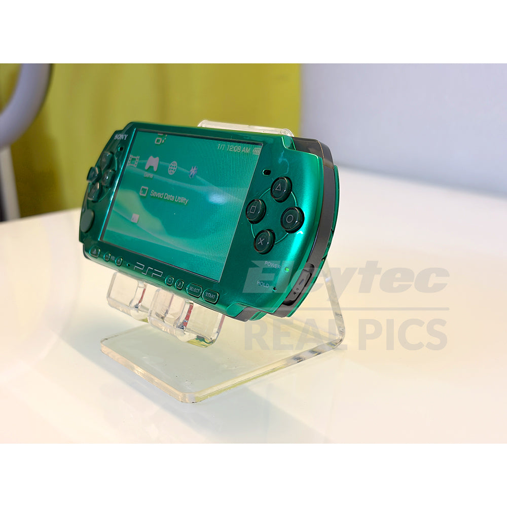 (Open Box Condition) Sony PlayStation Portable (PSP 3000) 3004 + 128GB Memory Card With 70+ Premium Games + 2 Battery Packs + Bose Earphones (Gold, Vivid Blue, White) (6 Months Warranty) (Special Edition)