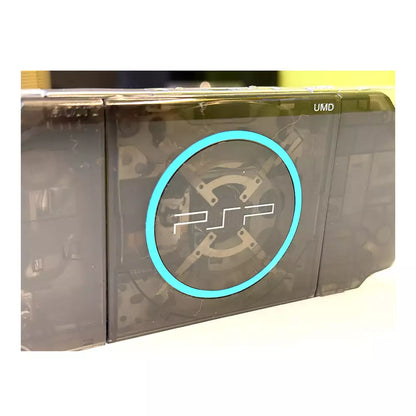 (Open Box Condition) Sony PlayStation Portable (Semi Transparent) (PSP 3000) 3004+ 5 UMDs + 128GB Memory Card With 70+ Premium Games + 2 Battery Packs + Apple EarPods (Clear Black) (6 Months Warranty) (Special Edition)