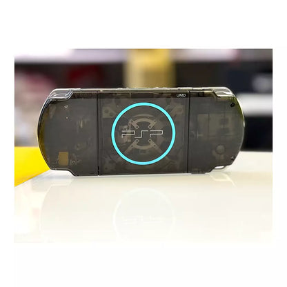 (Open Box Condition) Sony PlayStation Portable (Semi Transparent) (PSP 3000) 3004+ 5 UMDs + 128GB Memory Card With 70+ Premium Games + 2 Battery Packs + Apple EarPods (Clear Black) (6 Months Warranty) (Special Edition)