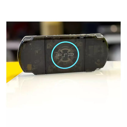 (Open Box Condition) Sony PlayStation Portable (Semi Transparent) (PSP 3000) 3004+ 5 UMDs + 128GB Memory Card With 70+ Premium Games + 2 Battery Packs + Apple EarPods (Clear Black) (6 Months Warranty) (Special Edition)