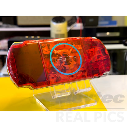 (Open Box Condition) Sony PlayStation Portable (PSP 3000) 3004 + 128GB Memory Card With 70+ Premium Games + 2 Battery Packs + Bose Earphones (Transparent Red) (6 Months Warranty) (Special Edition)