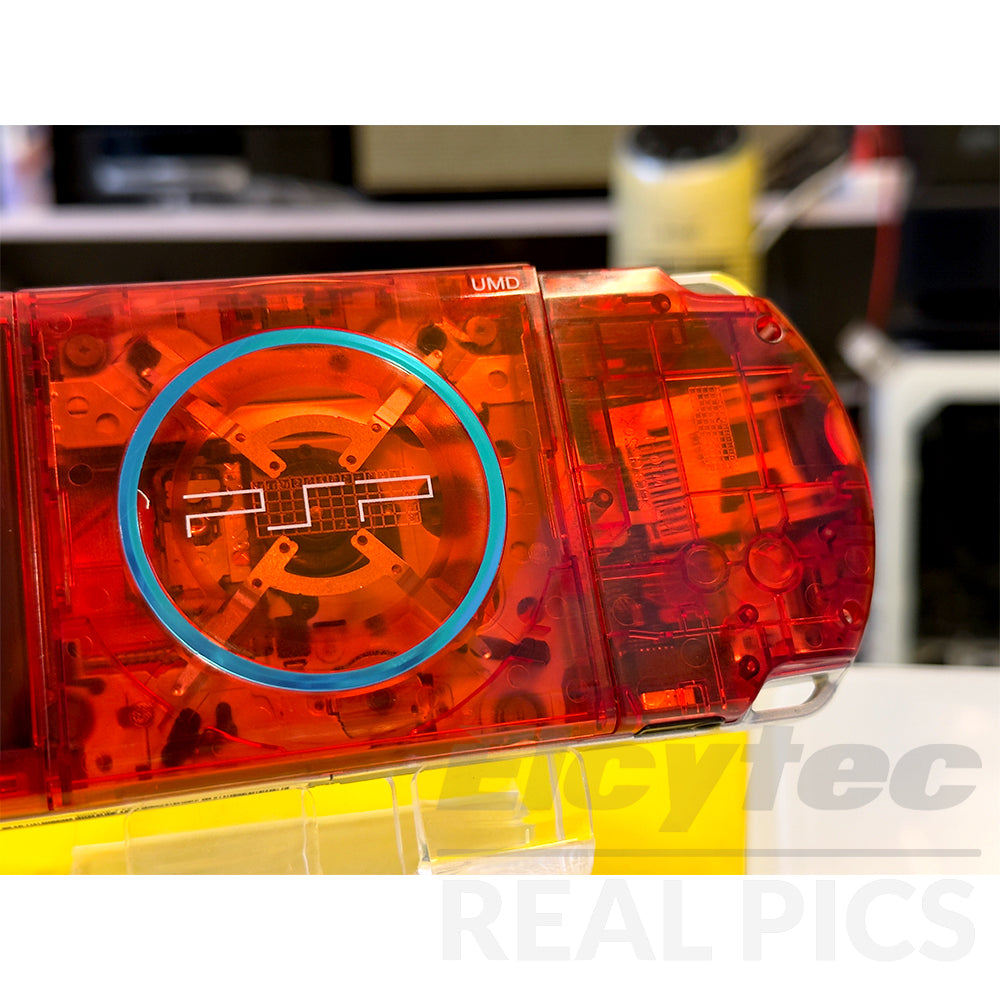 (Open Box Condition) Sony PlayStation Portable (PSP 3000) 3004 + 128GB Memory Card With 70+ Premium Games + 2 Battery Packs + Bose Earphones (Transparent Red) (6 Months Warranty) (Special Edition)