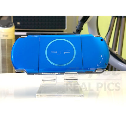 (Open Box Condition) Sony PlayStation Portable (PSP 3000) 3004 + 128GB Memory Card With 70+ Premium Games + 2 Battery Packs + Bose Earphones (Gold, Vivid Blue, White) (6 Months Warranty) (Special Edition)