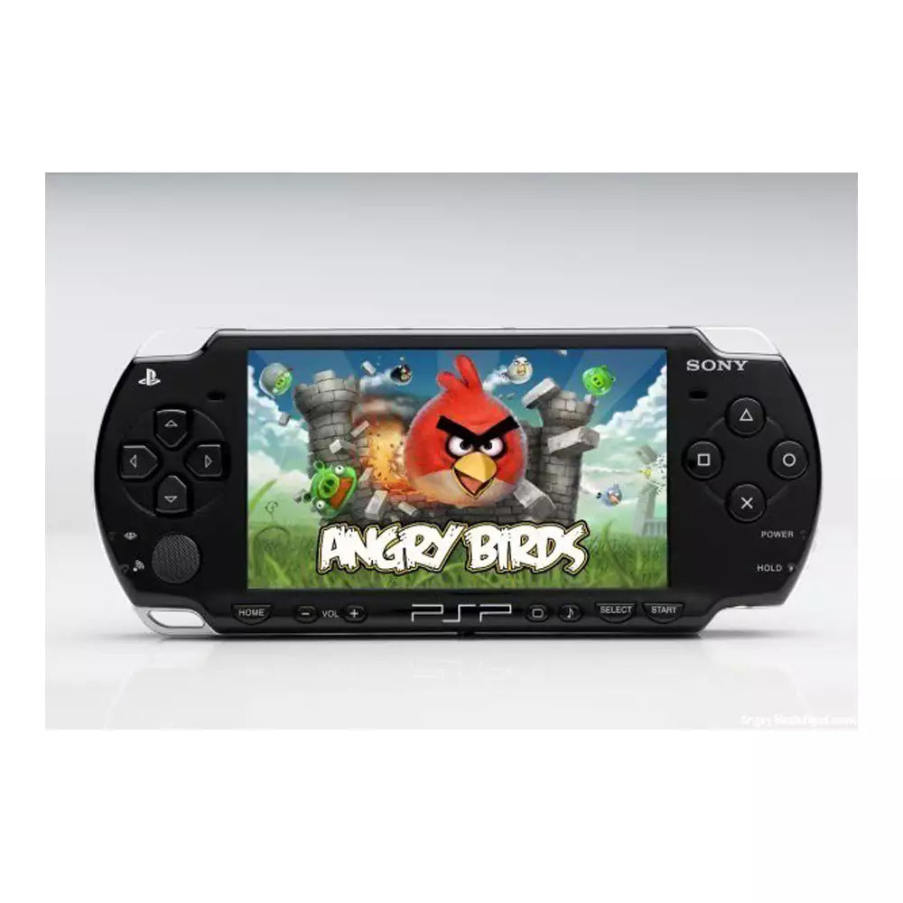 (Pre-Owned, Very Good) Sony PlayStation Portable PSP E1004 (E1000 PSP Street) Portable Gaming Console + 128GB Memory Card (With 70+ Games) (Black, White) (90 Days Warranty)