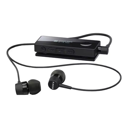 (Pre-Owned, Good) Sony SBH50 Stereo Bluetooth Earphones With FM Radio, OLED Display (Black) (Comes With Sony EX155AP Earphones) (60 Days Warranty)