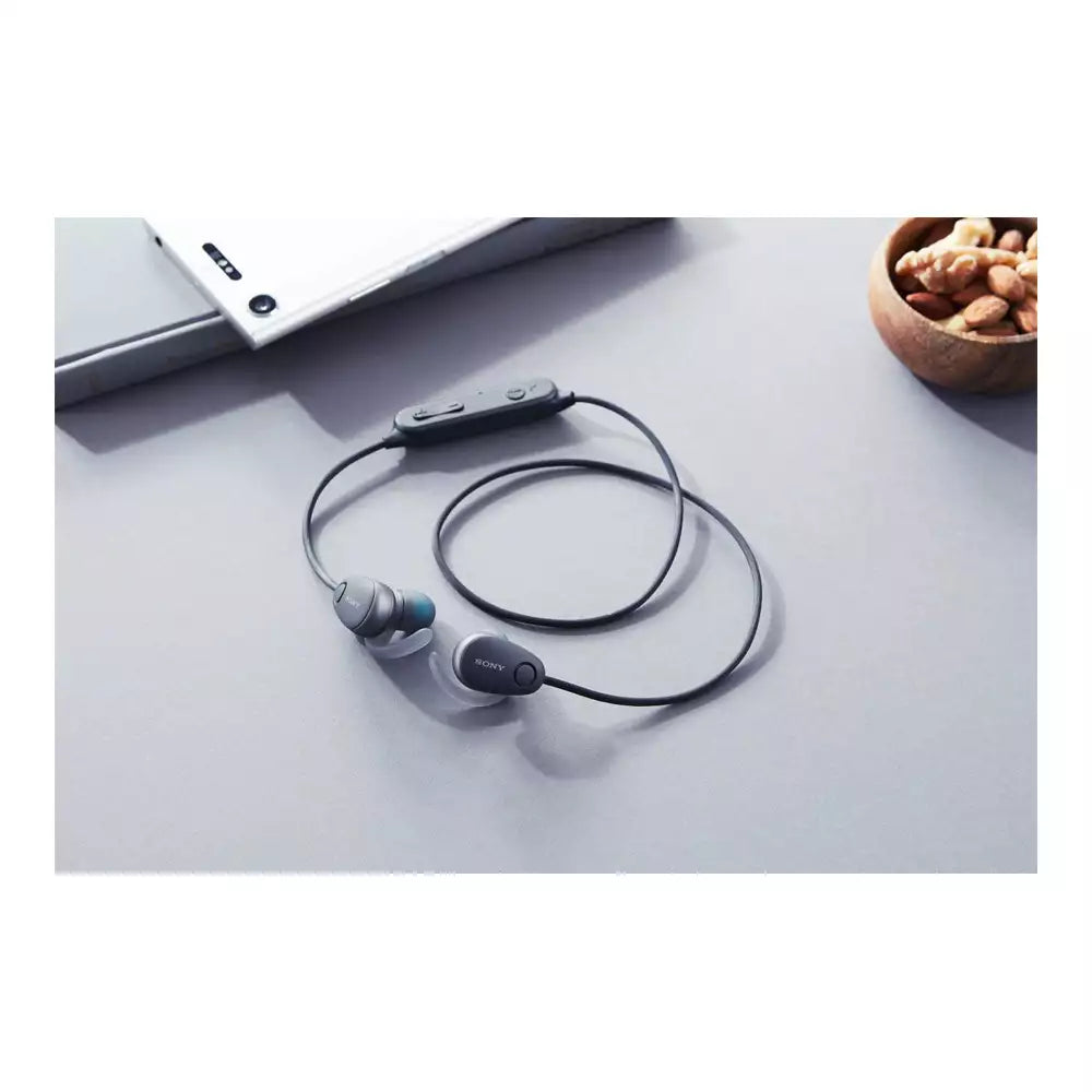 (Pre-Owned, Very Good) Sony SP600N Wireless Bluetooth Noise Canceling Sports In-Ear Headphones (Black) (60 Days Warranty)