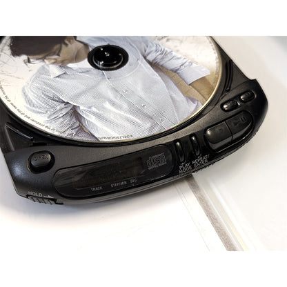 (Pre-Owned, Very Good) Sony Discman D-143 Portable CD Player (Gray) (60 Days Warranty) + 1 Music CD