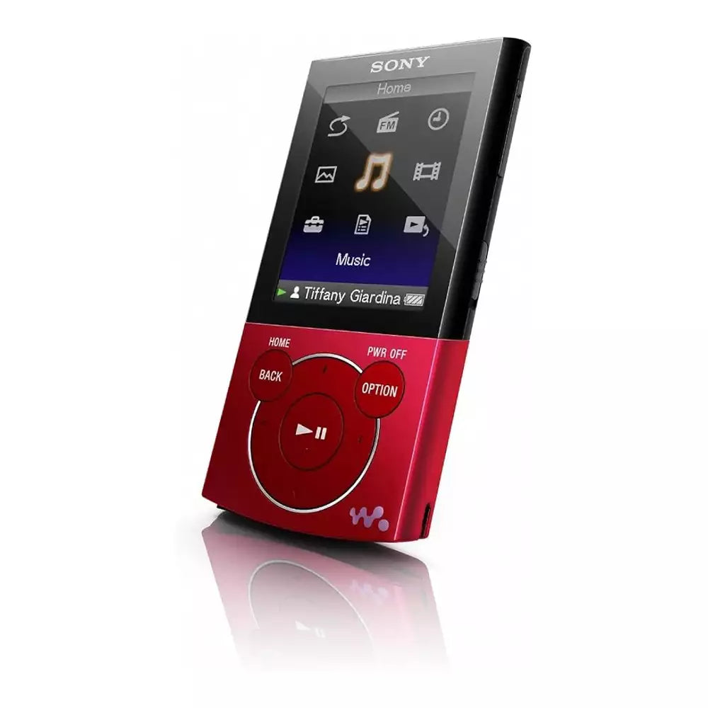 (Pre-Owned, Good) Sony Walkman NWZ-E443 Portable Media Player (FM Radio) (4GB) (Red) (60 Days Warranty)