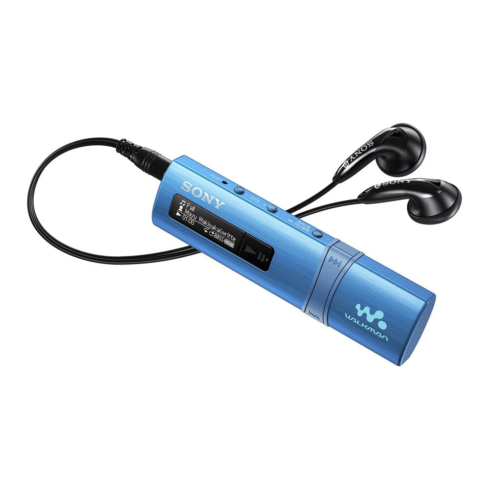 (Open Box, Excellent) Sony NWZ-B183F Walkman 4GB Digital Music Player with FM, 20 Hours of Battery Life On-Ear Wired Headphones with Mic + Apple Earpods (Black) (60 Days Warranty)