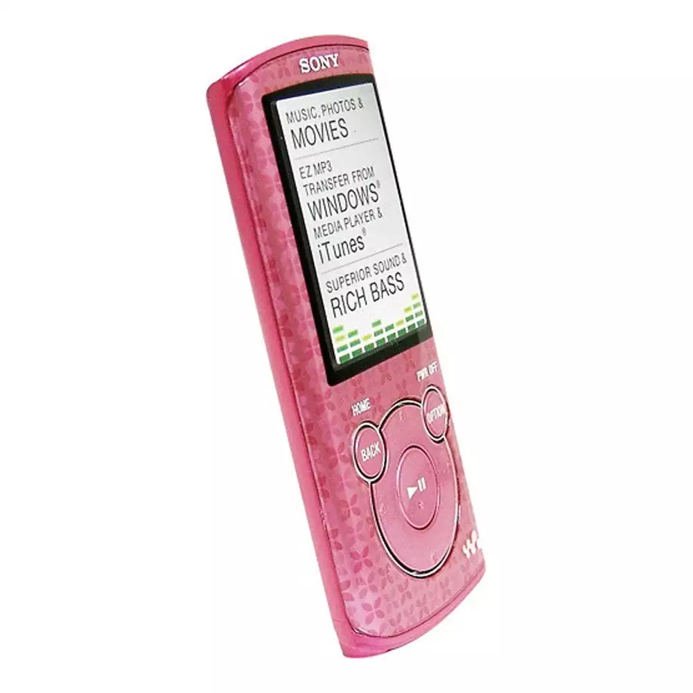 (Pre-Owned, Very Good) Sony NWZ-E463 E-Series Walkman 4GB MP3 Player With FM Radio, Photos and + Apple Earpods (Pink) (60 Days Warranty)