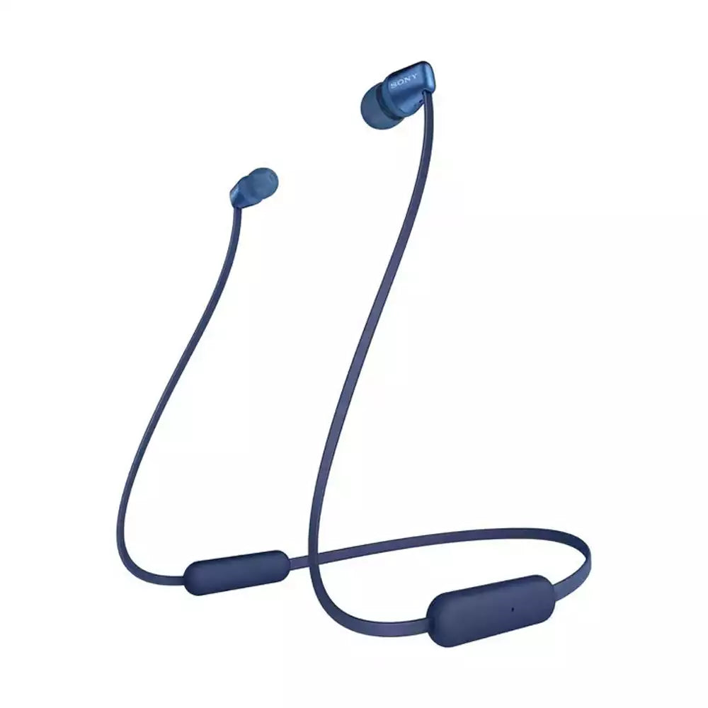 (Pre-Owned, Good) Sony WI-C300 Neckband Bluetooth Earphones (Black, Blue) (60 Days Warranty)