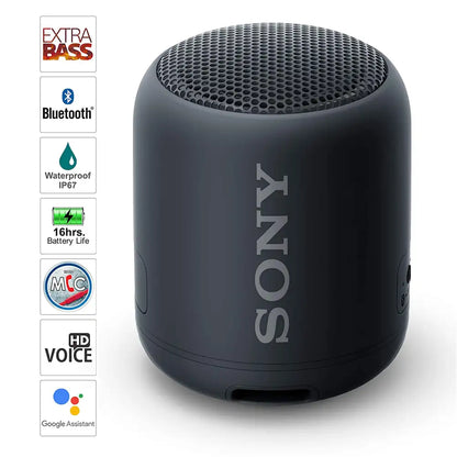 (Pre-Owned, Very Good) Sony SRS-XB12 Wireless Extra Bass Bluetooth Speaker with, Waterproof, Dustproof, Rustproof, Speaker wih Mic, Loud Audio for Phone Calls (Black) (60 Days Warranty)