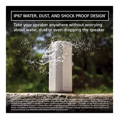 (Pre-Owned, Very Good) Sony SRS-XE300 X-Series Wireless Portable-Bluetooth-Speaker, IP67 Waterproof, Dustproof and Shockproof (Blue) (90 Days Warranty)