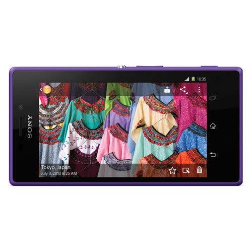 (Pre-Owned, Very Good) Sony Xperia M2 (Purple) (With Retail Box) (60 Days Warranty)