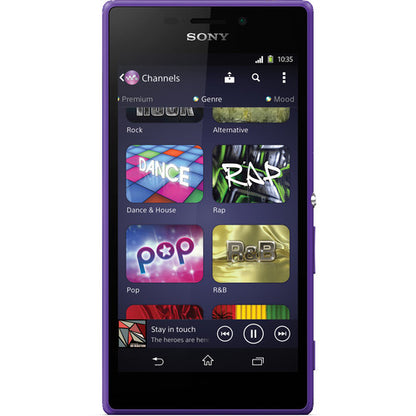 (Pre-Owned, Very Good) Sony Xperia M2 (Purple) (With Retail Box) (60 Days Warranty)