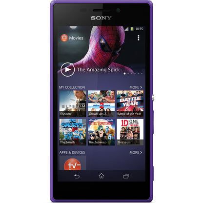 (Pre-Owned, Very Good) Sony Xperia M2 (Purple) (With Retail Box) (60 Days Warranty)