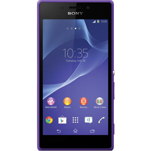 (Pre-Owned, Very Good) Sony Xperia M2 (Purple) (With Retail Box) (60 Days Warranty)