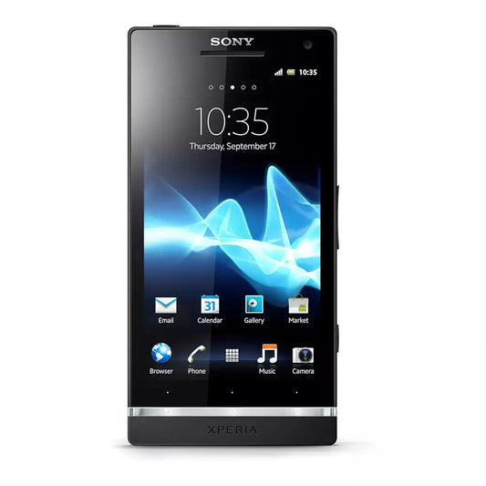 (Pre-Owned, Good) Sony Xperia SL Premium Android Smartphone With 12MP Camera, High-Res Display, Lightbar (32GB) (Black) (60 Days Warranty)