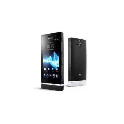 (Pre-Owned, Fair) Sony Xperia U Android Smartphone With Light Bar (Black) (Visible Scratches, Scuffs and Other Signs of Usage)