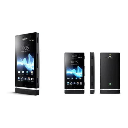 (Pre-Owned, Fair) Sony Xperia U Android Smartphone With Light Bar (Black) (Visible Scratches, Scuffs and Other Signs of Usage)