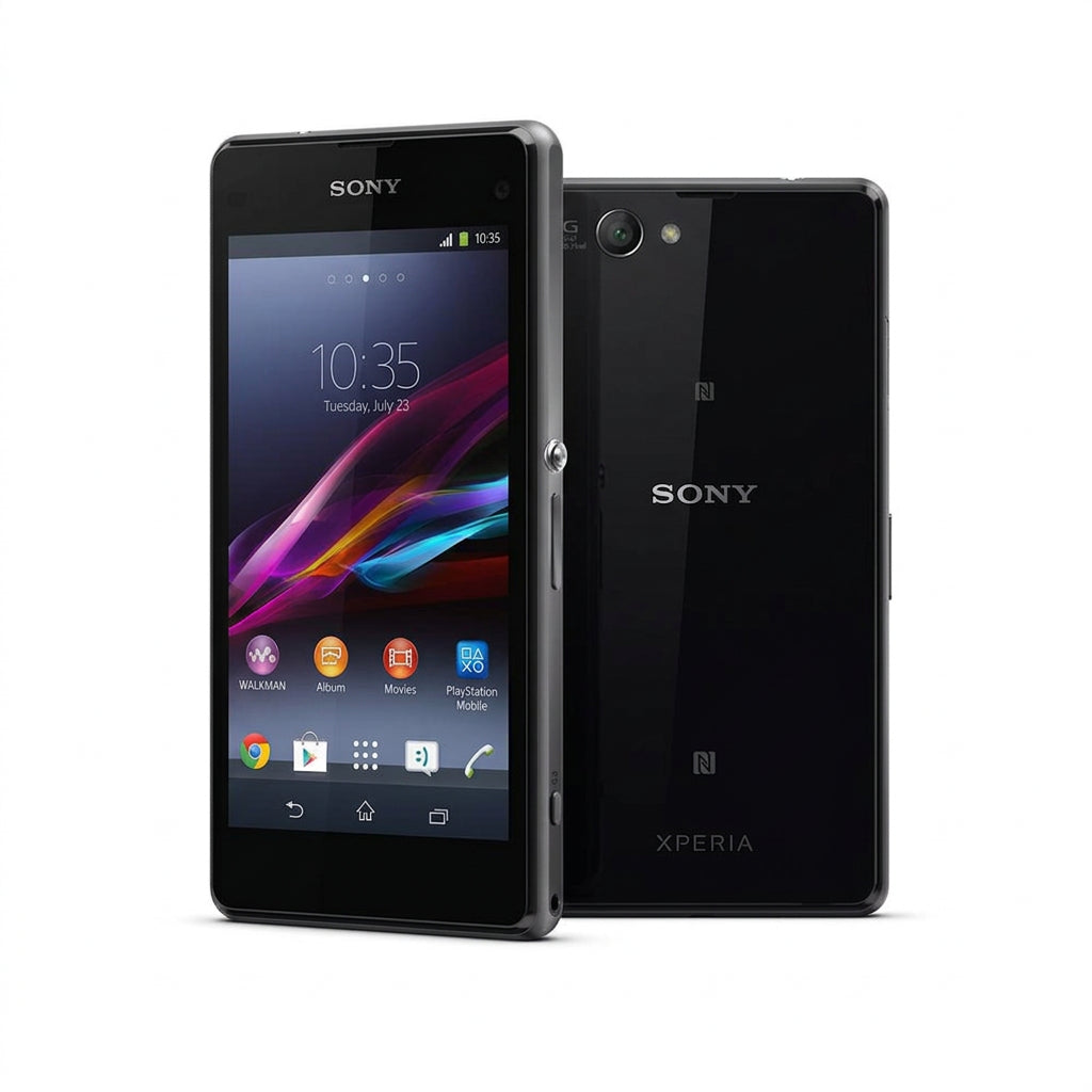 (Pre-Owned, Good) Sony Xperia Z1 Compact, Android Smartphone With Compact Design and 20.7MP Camera (Black) (120 Days Warranty)