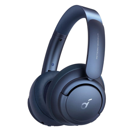 (Open Box) Soundcore By Anker Life Q35 Bluetooth Wireless On Ear Headphones With Targeted Active Noise Cancellation,Mic (Blue, Biege) (6 Months Warranty)