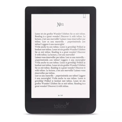 (Pre-Owned, Very Good) Tolino Shine Gen 3 eBook Reader, Android Based (E Ink Carta) (8GB) (Black) (90 Days Warranty)